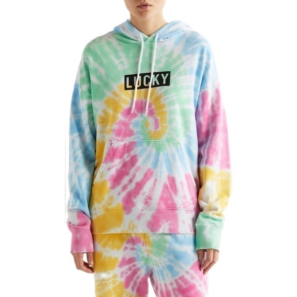 Lucky Brand | Tie Dye Oversized  Hoodie Size Medium - Picture 1 of 8